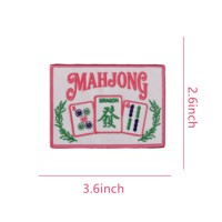 Patch brodé thermocollant 3,6 pouces style preppy, motif dragon vert, pour sacs, chapeaux, casquettes, DIY
