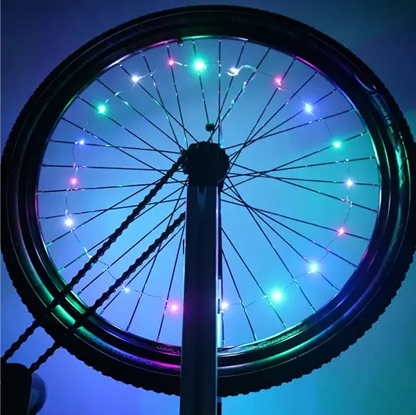 Led Bike Wheel Lights Waterproof Bright Bicycle Tire Lights Strip Safety Spoke Lights LED Bike Wheel Light