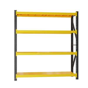 رفوف تخزين فولاذية من جيانغسو بخمسة مستويات، وحدات رفوف زاوية، رفوف ثقيلة التحمل - Product Image 1