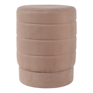 Pouf Rotondo in Camoscio, Sgabello Contemporaneo Poggiapiedi per Soggiorno, Arredamento Casa, Sedia da Toeletta - Product Image 4