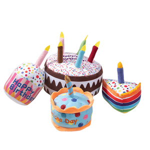 เชือกตุ๊กตายัดนุ่นสำหรับงานเลี้ยงวันเกิด<span class=keywords><strong>เค้ก</strong></span>วันเกิดของเล่นให้สุนัขกัดเล่นด้วยเทียน - Product Image 2