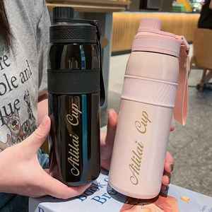 Bouteille d'eau sport isotherme en acier inoxydable 316 avec poignée, double fonction de boisson, anti-fuite, isolation thermique 6-12 heures - Product Image 3