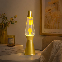 Lampe de table de chevet à lumière jaune, design géométrique minimaliste moderne en alliage d'aluminium volcanique, commande par bouton-poussoir