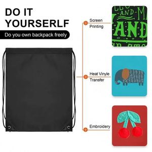 Custom Logo Cheap <b>Waterproof</b> Travel Promotional Nylon Polyester 210D Draw String Backpacks Shoes Gym <b>Drawstring</b> <b>Bags</b> - Product Image 4