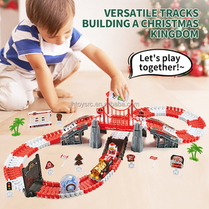Juego <span class=keywords><strong>de</strong></span> <span class=keywords><strong>Tren</strong></span> <span class=keywords><strong>de</strong></span> Juguete con Rieles a Pilas y Luces, <span class=keywords><strong>Tren</strong></span> para Alrededor del Árbol <span class=keywords><strong>de</strong></span> Navidad, Set <span class=keywords><strong>de</strong></span> Pista <span class=keywords><strong>de</strong></span> <span class=keywords><strong>Tren</strong></span> Navideño - Product Image 3