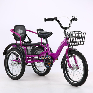 Triciclo per Bambini 16\"/18\" Nuovo Design con Doppio Sedile, Bicicletta a 3 Ruote per Bambini dai 2 ai 5 Anni, Auto Giocattolo per Bambini - Product Image 2