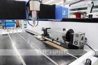 Máquina de Grabado y Tallado de Piedra CNC Techpro, Router CNC de 4 Ejes con Rotación ATC de 4*8 pies para Venta