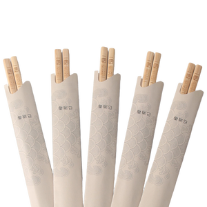 عيدان الخيزران والعصي المغزلاوية للاستخدام مرة واحدة ، شعار محفور طبيعي ، عصي صينية ملفوفة ، منتجات جديدة للمطاعم - Product Image 1
