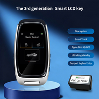 Llave Inteligente para Auto Apple Find My con Pantalla LCD CF920, Control Remoto de Entrada sin Llave, Pantalla HD, Universal para Vehículos con Encendido por Botón, OEM, 4 Botones, 1 Año de Garantía