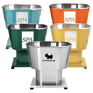 PETSPROOFING colore personalizzato multifunzione di lusso in acciaio inossidabile pet dog grooming spa bagno toelettatura vasca da bagno vasche da bagno