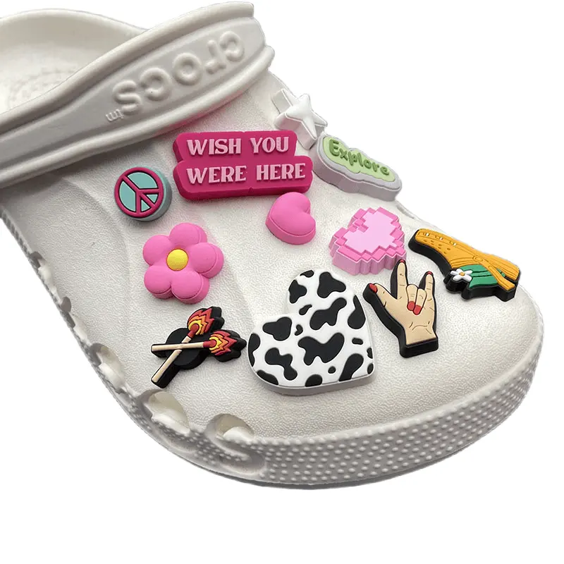 2022 New shoe Clog Charm Soft PVC Custom cute Shoe Charm for kid Clog Accessory clog charm
