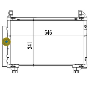 คอนเดนเซอร์แอร์สำหรับรถยนต์โตโยต้า ยาริส 1.3 เวอร์โซ เอส 7013580 88460-52110 88460-0D050 88460-52130 94991 - Product Image 5