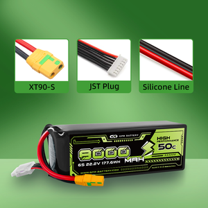 Batería de Polímero de Litio Personalizada para Drones de 8000mAh a 84000mAh, Alta Tasa de Descarga 3C-150C, Batería para UAV con Certificación CE - Product Image 6