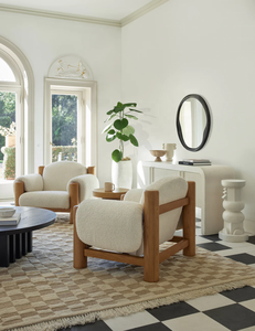 उच्च गुणवत्ता वाली फ्रेंच शैली ठोस लकड़ी राख बुना हुआ उच्चारण कुर्सी होटल के उपयोग के लिए कपड़े पैरों के साथ एकल व्यक्ति सोफा - Product Image 6