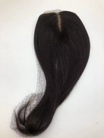 LONGFOR Extensions de cheveux indiens lisses de qualité supérieure, tissées à la main, avec topper en soie et clip frontal en dentelle, fournisseur en gros très demandé