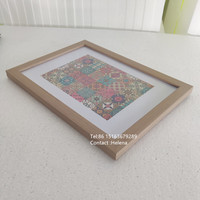 Cadre photo en bois MDF classique noir et blanc, écologique, avec logo personnalisé, impression UV, pour cadres d'affiches A1-A5