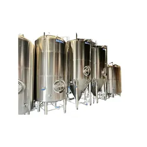 Fermentador 10bbl 20bbL 30bbL 50bbL 100bbL 200bbL 300bbL 500bbL Tanque cônico de aço inoxidável para fermentação de cerveja