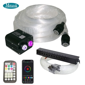 Kit de Fibra Óptica para <span class=keywords><strong>Techo</strong></span> de Auto con 400 Luces de Estrellas RGBW, Iluminación de Fibra Óptica con Efecto de Estrellas Fugaces - Product Image 1