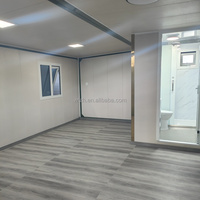 Conteneur pliable de 20 pieds, structure en acier, maison préfabriquée, mini-maisons avec maisons préfabriquées personnalisables