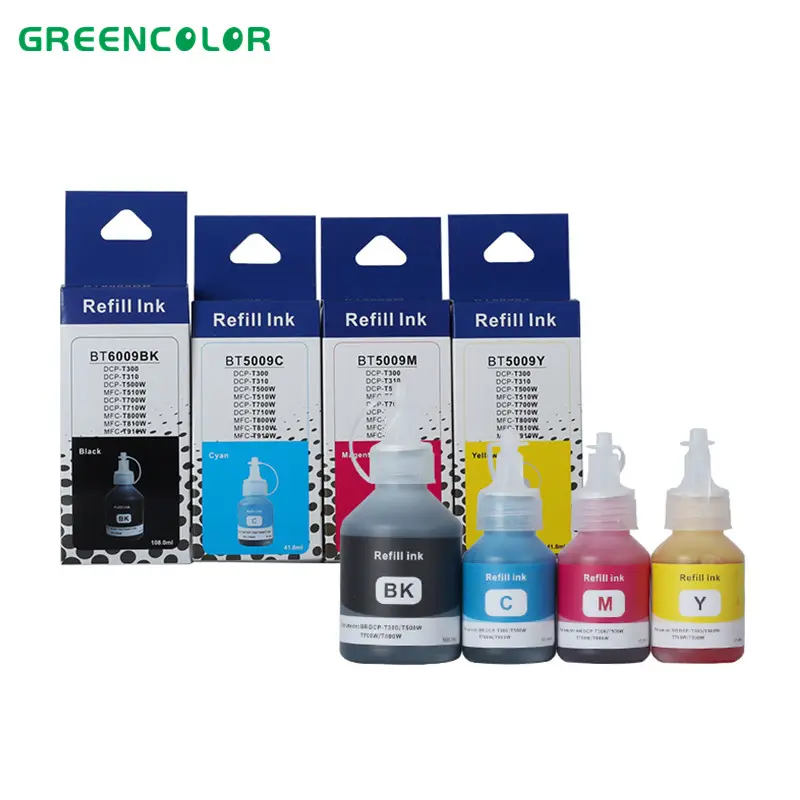 Tinta bt6000bk recarga de tinta d60bk, tinta de tinta para irmão, compatível com dcp t300 t500 t310 t710 150c