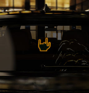 Nouvelle lumière de geste de doigt RVB avec télécommande USB Led <span class=keywords><strong>Flik</strong></span> Me lumière de voiture de doigt du milieu lampe à main universelle - Product Image 4