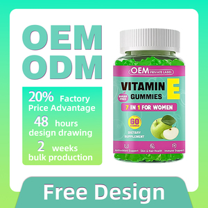 Permen Vitamin E OEM dengan VIT A, C, <span class=keywords><strong>Biotin</strong></span>, Zinc, Asam Hialuronat & Silika untuk Mendukung Kulit, Kuku, dan Rambut - Suplemen Vitamin E - Product Image 1