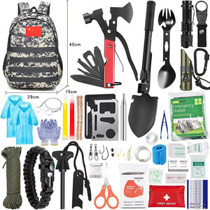 Kit de survie S, équipement d'urgence pour l'extérieur, 40x29x15cm, ensemble d'outils de survie multifonctionnels pour le camping et l'alpinisme - Product Image 2