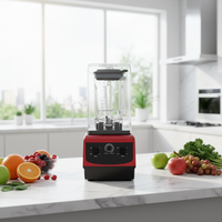 Mixeur Commercial Électrique Puissant 2200W avec Moteur en Cuivre Pur, Broyeur à Glace pour Usage Domestique et Hôtelier