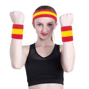 Juego <span class=keywords><strong>de</strong></span> Cintas para el Sudor - Cintas Deportivas para la Cabeza <span class=keywords><strong>y</strong></span> Muñecas para Hombres <span class=keywords><strong>y</strong></span> Mujeres, Cintas <span class=keywords><strong>de</strong></span> Tela <span class=keywords><strong>de</strong></span> Algodón para Tenis, Baloncesto, Gimnasio, Ejercicio - Product Image 4