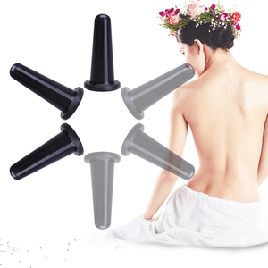 Conjunto de Terapia de Ventosas de <span class=keywords><strong>Silicone</strong></span> Preto para Massagem Facial - Atacado - Product Image 2