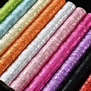 กระดาษห่อลายดอกไม้แบบม้วนเคลือบฟอยล์สีสันสดใส สำหรับห่อของขวัญวันเกิด วันแต่งงาน วันแม่ อุปกรณ์และวัสดุสำหรับร้านดอกไม้ - Product Image 1
