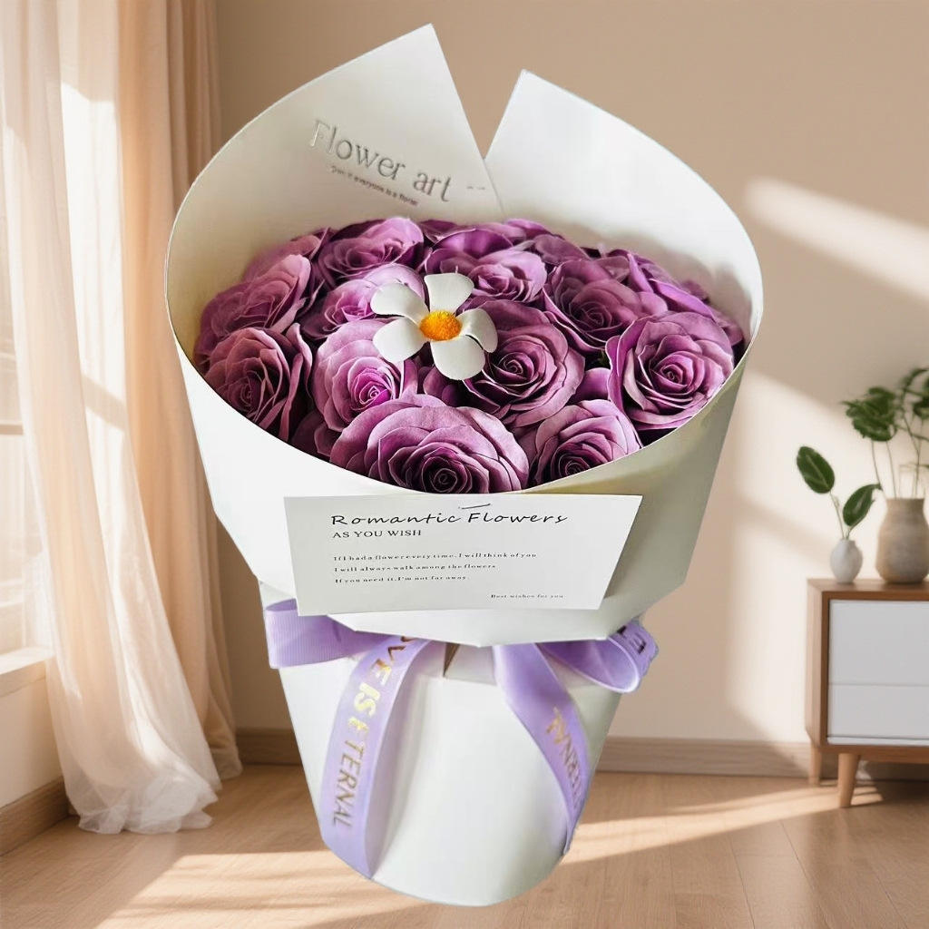 Bouquet of 19 lavender perilla awakening roses