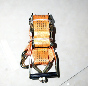 超耐久性2インチ5トンポリエステルラチェット式タイダウンベルト（ダブルJフック付き） - Product Image 1
