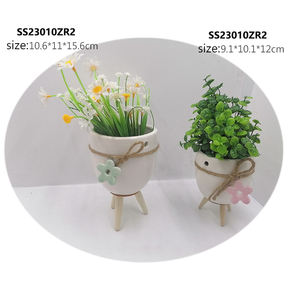 <span class=keywords><strong>Vase</strong></span> en céramique <span class=keywords><strong>à</strong></span> suspendre <span class=keywords><strong>au</strong></span> <span class=keywords><strong>mur</strong></span> de style nordique pour décor de cour extérieure - Product Image 6