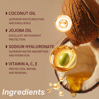 Crème hydratante pour le visage et le corps à l'huile de coco biologique, marque privée, raffermissante, éclaircissante, pour une peau plus douce et lissante