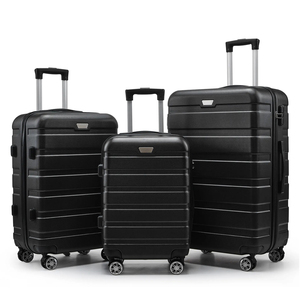 Valise personnalisée de marque, ensemble de bagages de voyage à roulettes pivotantes à <span class=keywords><strong>360</strong></span> degrés, 20/24/28 pouces, avec poignée télescopique en fer pour les longs séjours - Product Image 3