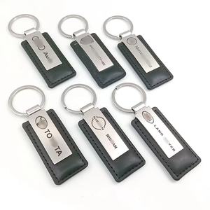 Logotipo personalizado de cuero promocional 2D 3D Metal coche marca llaveros/coche marca llavero/llavero de cuero - Product Image 2