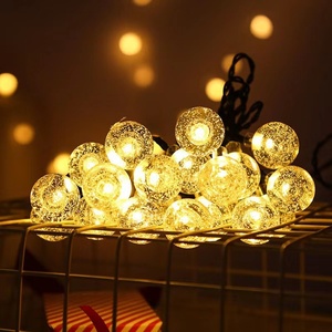 5M 7M 10M LED Solar bola de cristal <span class=keywords><strong>luces</strong></span> de cadena Flash jardín impermeable lámpara de hadas <span class=keywords><strong>para</strong></span> jardín al aire libre decoración de boda de Navidad - Product Image 5