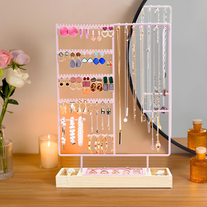 Jewelry Display Rack Small Accessories Hanging Rack Earrings Bracelets Necklace Pendant <b>Storage</b> <b>Shelf</b> - Product Image 3