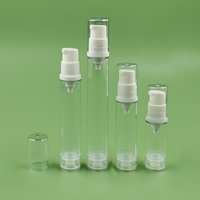 Emballage cosmétique en plastique écologique personnalisé de 5 ml, 10 ml, 12 ml, 15 ml, flacon pompe sans air pour sérum et lotion