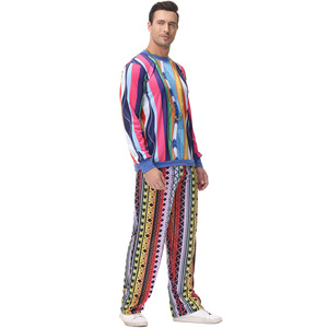 Disfraz de fiesta de Carnaval <span class=keywords><strong>para</strong></span> hombre, traje de actuación en escenario Hippie Retro, uniforme de juego de rol <span class=keywords><strong>para</strong></span> hombre, 2017 - Product Image 2