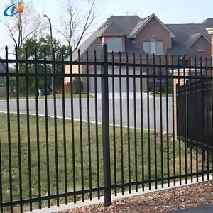 <span class=keywords><strong>Prix</strong></span> d'usine en fer forgé soudé traité thermiquement clôture murale décorative galvanisée lance clôture maison jardin utilisé - Product Image 4