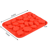 Moule à bonbons en gelée antiadhésif de haute qualité différentes feuilles moules de cuisson en silicone pour la cuisson au chocolat et le gâteau sans BPA
