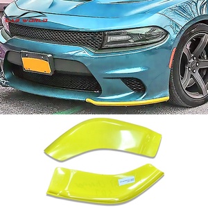 For Charger 2015-2019 Yellow Exterior Parts Accessory New <b>Car</b> Front Bumper Lower Corner Lip with Tow <b>Hook</b> Cut-Outs - Product Image 2