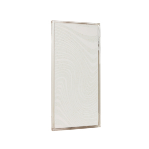 Arte minimalista de pared en lienzo con patrón de líneas onduladas y detalles salpicados para decoración moderna colgante para sala de estar - Product Image 2