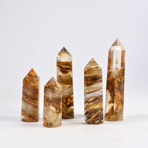 Tour de cristal œil de tigre naturel poli 5-15cm, colonne de cristal rayé œil de tigre, guérison énergétique, Feng Shui, décoration intérieure, vente en gros - Product Image 5