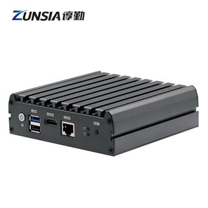 Zunsia Celeron J1900 <span class=keywords><strong>Atom</strong></span> E3845 Pfsense pare-feu Mini PC 6 2.5G Lan 1 * COM RS232 DDR3 8GB routeur industriel sans ventilateur Nano Mini PC - Product Image 2