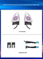 Buse de ventilation à LED pour Benz GLE GLS W167 X167 GLS63 GLE53 Lampe de toit ouvrant Haut-parleur Tweeter Couvercle de porte Ambient Accessoires d'intérieur