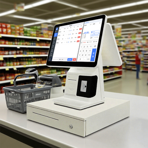 Wintronix Giá Rẻ Giá 15.6 Inch Điểm Bán Điện Tử Tiền Mặt Đăng Ký Máy Hệ Thống POS Tất Cả Trong Một Thủ quỹ Đặt Hàng Thanh Toán - Product Image 1