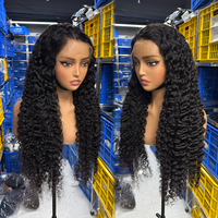Peluca de Cabello Humano Rizado Birmano 100% Natural, Pelucas Frontales de Encaje Sin Pegamento para Mujeres Negras, Pre-Desplumadas, Peluca Frontal de Encaje HD 13x4 13x6